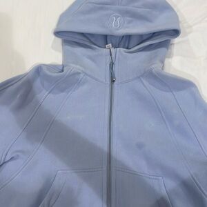 This is a lululemon scuba in a size M in the colour blue.